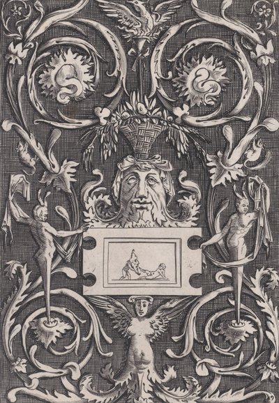 装飾パネル、約。 1514-36。 作： Agostino Veneziano