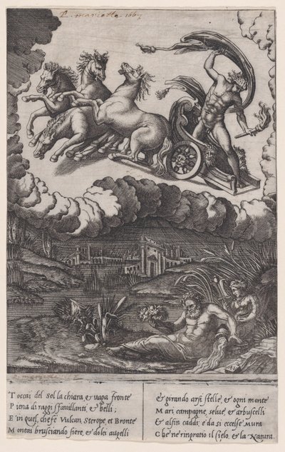 フェートン、カリフォルニア州。 1514-36。 作： Agostino Veneziano