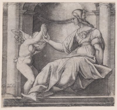 プルーデンス、1516 年。 作： Agostino Veneziano