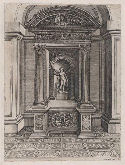 ローマの素晴らしさの鏡: エロスの祭壇 1514-36年頃。 1514-36。 作： Agostino Veneziano.