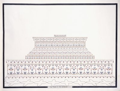 皇帝の墓、c。 1815年 作： Agra School