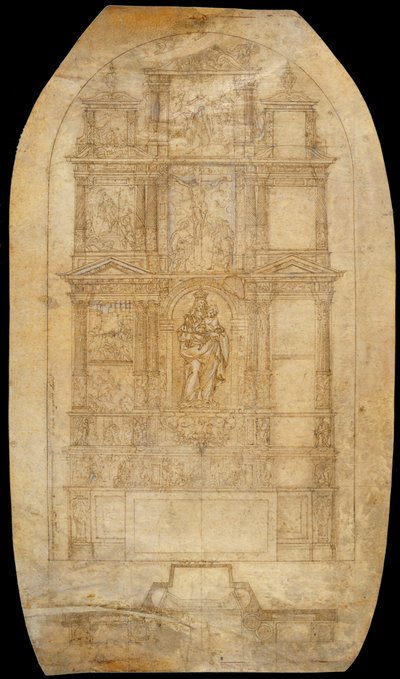 薔薇の聖母の祭壇画 作： Agustí Pujol II