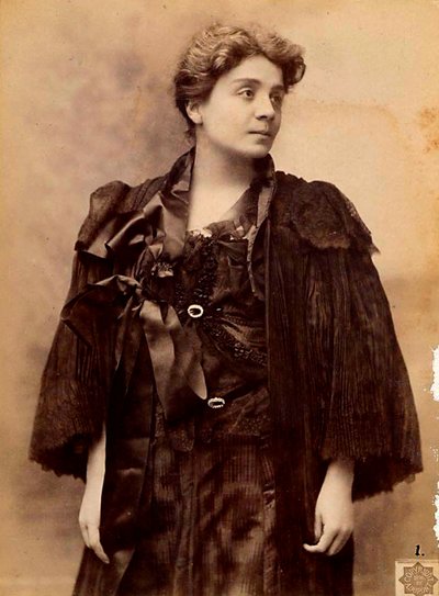 Eleonora Duse、イタリアの女優、1896年 作： Aime Dupont