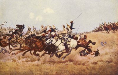レゾンヴィルでの騎兵隊の突撃 作： Aime Nicolas (after) Morot
