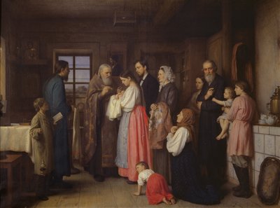 洗礼、1873 作： Akim Egorovich Karneev
