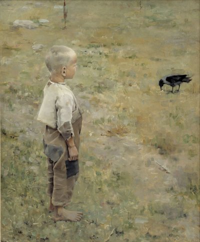 カラスの少年 作： Akseli Gallen Kallela