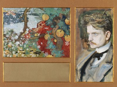 エンサガジャンシベリウスとファンタジーランドスケープ、1894 作： Akseli Gallen Kallela