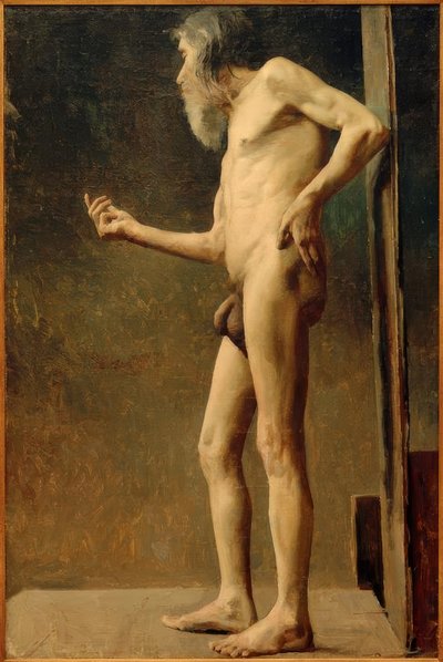老人のヌード研究 作： Akseli Valdemar Gallen Kallela