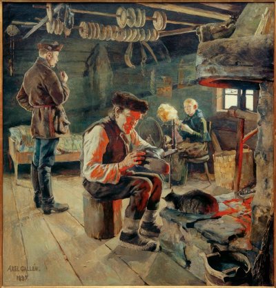 Bauernstube 作： Akseli Valdemar Gallen Kallela