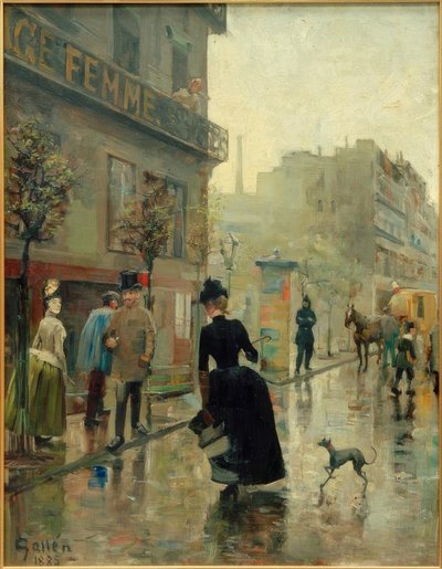 Boulevard in Paris 作： Akseli Valdemar Gallen Kallela