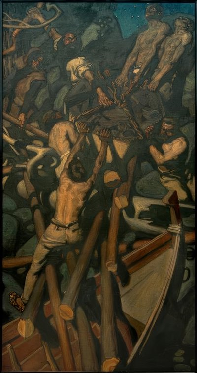 三宝の盗難 作： Akseli Valdemar Gallen Kallela