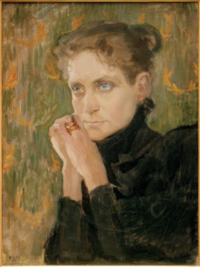 女優イダ・アールベルクの肖像 作： Akseli Valdemar Gallen Kallela