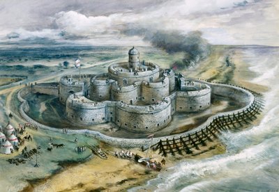 ディール城、1540年、1960年代 作： Alan Ernest Sorrell