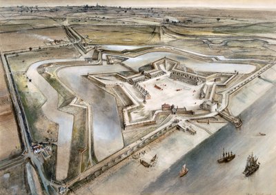 ティルベリー砦、17世紀、1960年代 作： Alan Ernest Sorrell