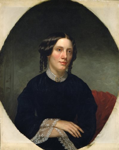 ハリエットビーチャーストウの肖像1811-1896、1853 作： Alanson Fisher