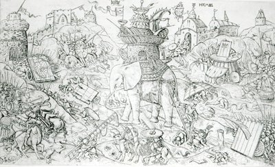 戦争で象 作： Alart du Hameel