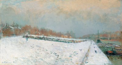 ポール・ド・ベルシー、冬（キャンバスに油彩） 作： Albert Charles Lebourg