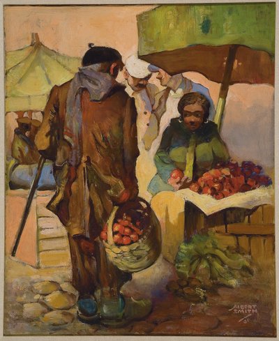 市場、ニース、フランス 作： Albert A. Smith
