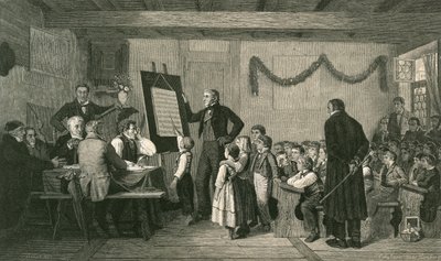 村の学校の試験 作： Albert Anker