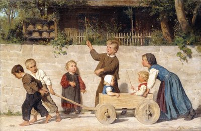 子供のチーム、1868 作： Albert Anker