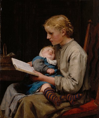 次のアーティストによるアート作品： Albert Anker