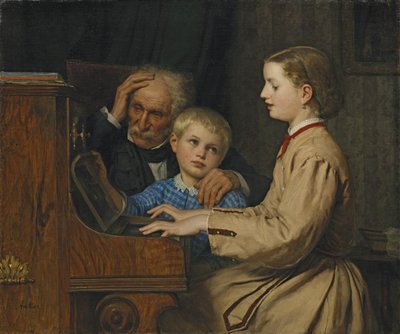 故郷の歌、1874 作： Albert Anker