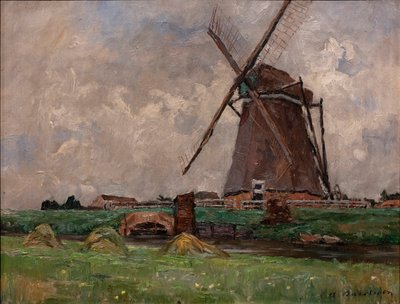 オランダで、1892年頃（キャンバスに油彩） 作： Albert Baertsoen