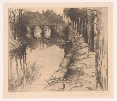 ディクスムイデの運河に架かる古い橋 Vieux Pont (オブジェクトのタイトル) ディクスムイドの古い橋 作： Albert Baertsoen