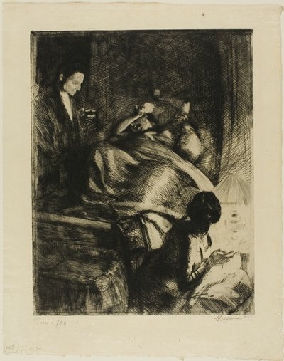 デリバリー、プレート3 from Woman 作： Albert Besnard
