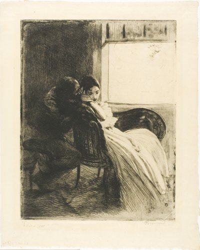 Woman』より「浮気」、プレート6 作： Albert Besnard