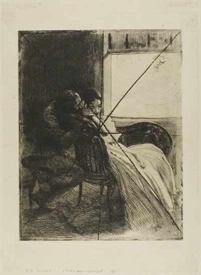 Woman』より「浮気」、プレート6 作： Albert Besnard
