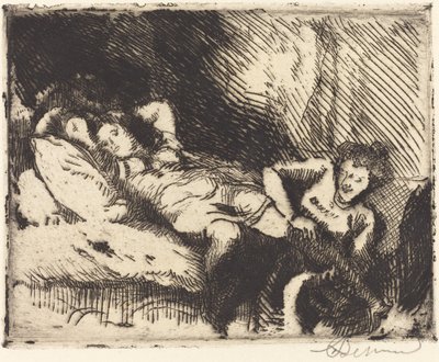 寝る (Le Coucher) 作： Albert Besnard