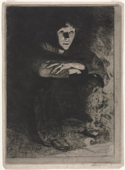 灰の中 作： Albert Besnard