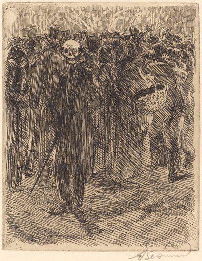 群衆の中で 作： Albert Besnard