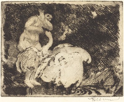 レダの入浴 作： Albert Besnard