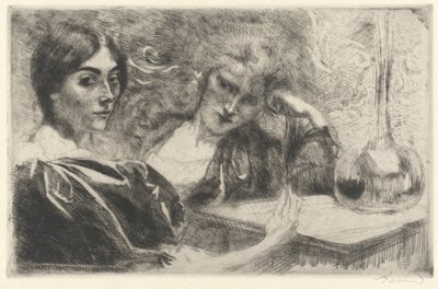 モルヒネ中毒者（モルフィノマネ） 作： Albert Besnard