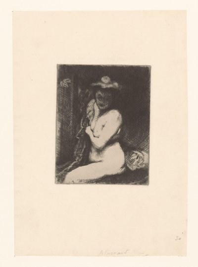 トイレで裸の女性 作： Albert Besnard