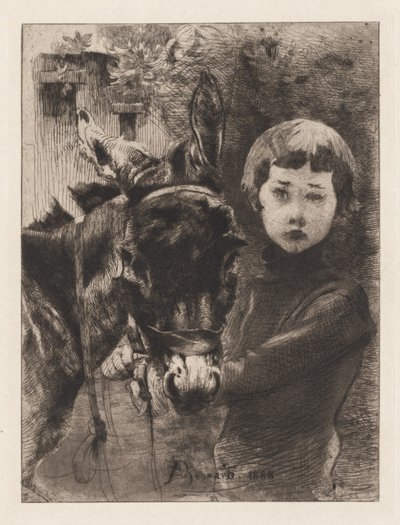 ロバートベスナードと彼のロバロバートベスナードと彼のロバ、1888。 作： Paul Albert Besnard