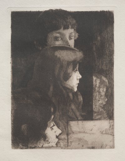 頭の研究、1899年。 作： Paul Albert Besnard