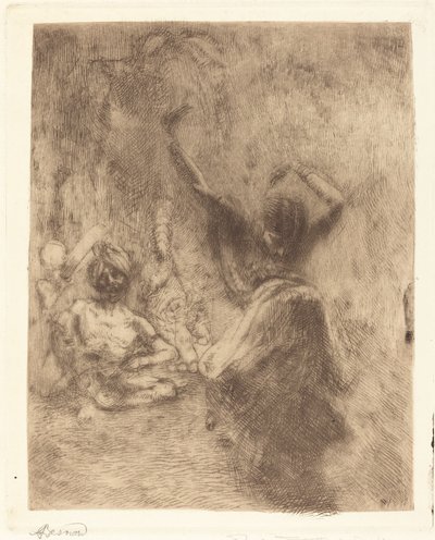 タンジョールの踊り子 (La bayadère de Tanjore) 作： Albert Besnard