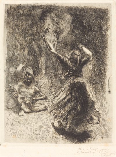 タンジョールの踊り子 (La bayadère de Tanjore) 作： Albert Besnard