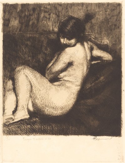 羽毛のターバン 作： Albert Besnard