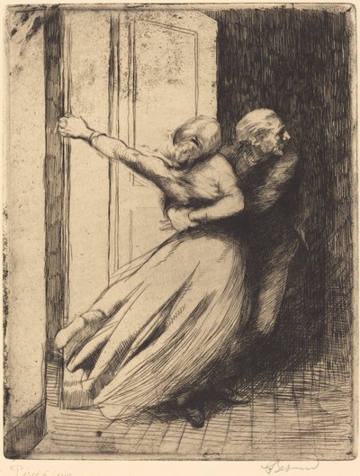レイプ (Le Viol) 作： Albert Besnard