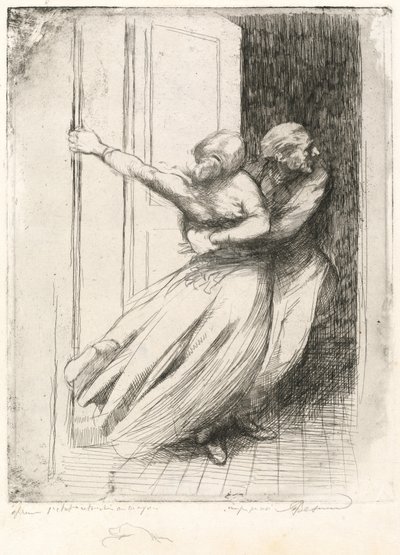 レイプ (Le Viol) 作： Albert Besnard