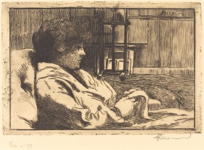 スタジオで読書する女性 (La Lecture dans l