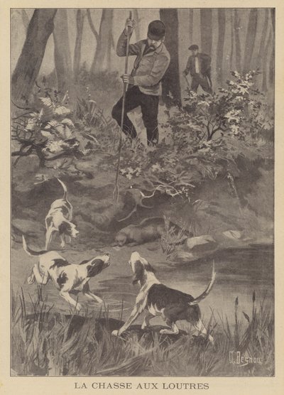 カワウソの狩猟 作： Albert Besnou