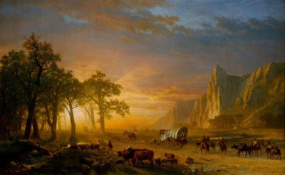 平原を渡る移民 作： Albert Bierstadt
