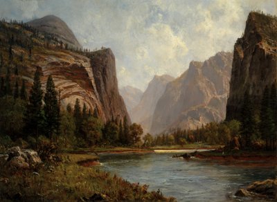 ヨセミテの門、約。 1882年。 作： Albert Bierstadt