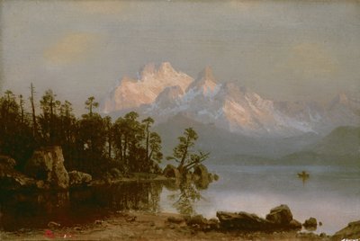 マウンテンカヌー 作： Albert Bierstadt