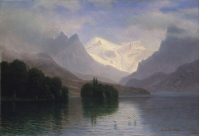 山の風景 作： アルバートビアシュタット
